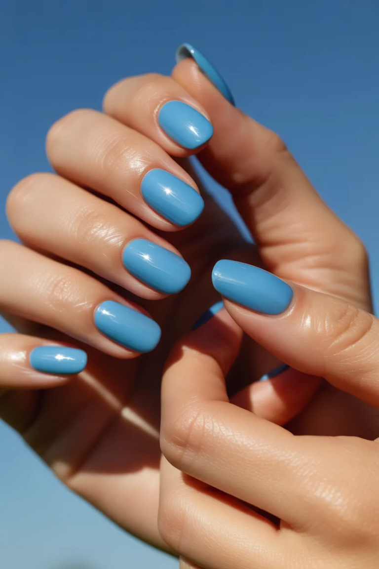 21 Trendy Blue Nail Ideas That Look Stylish and Modern