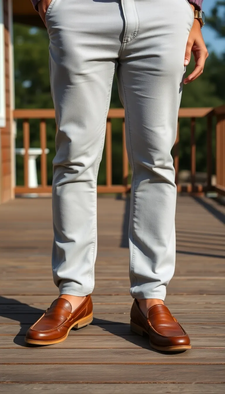 Wearing Grey Jeans with Loafers