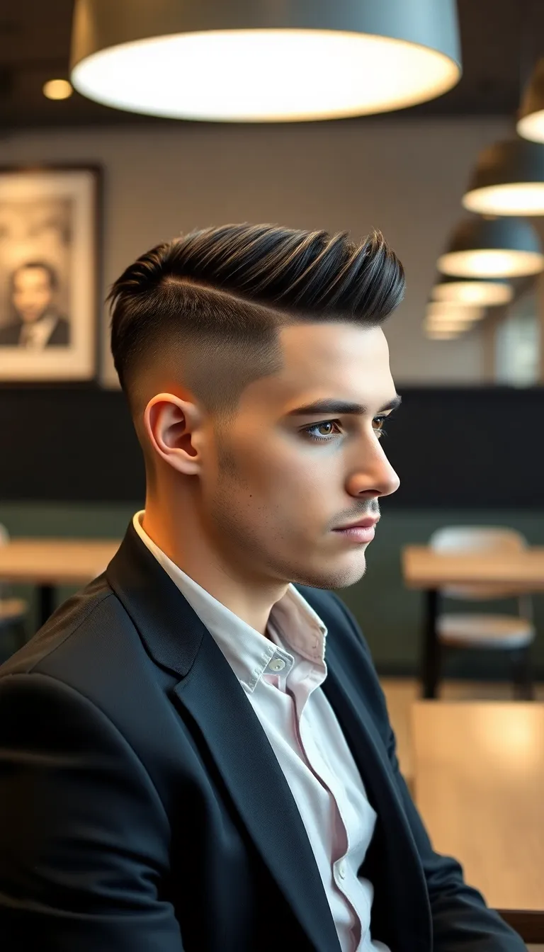 High Fade French Crop with Side Part