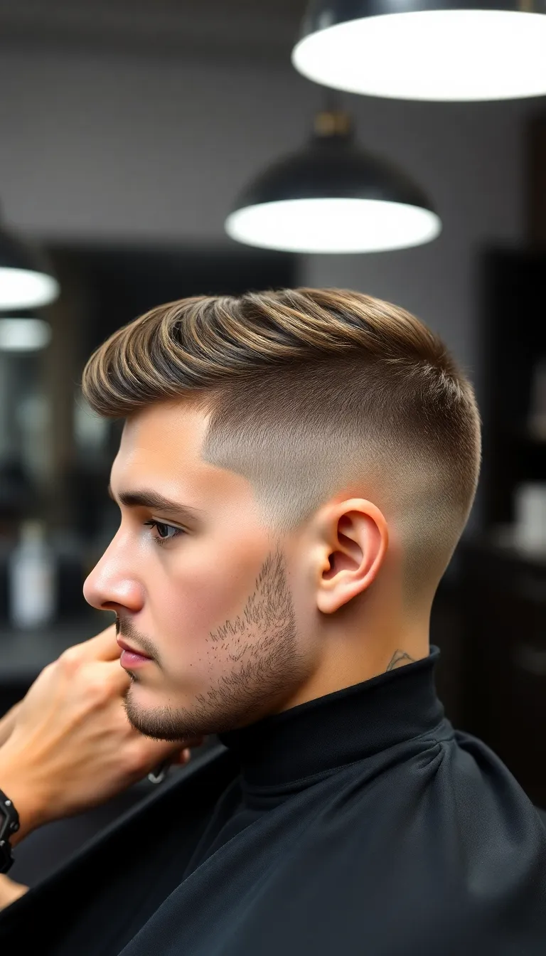 French Crop High Fade with Razor Cut Texture
