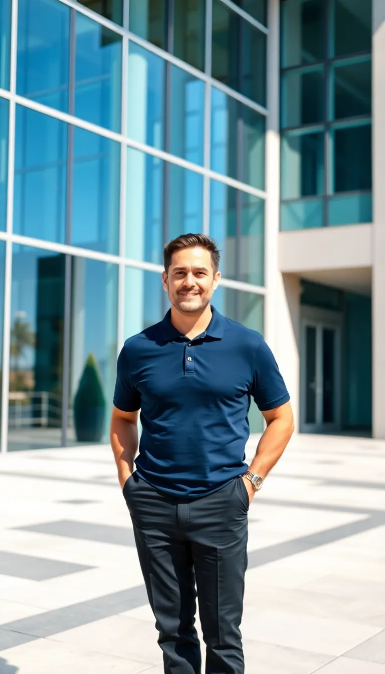 Smart Casual with Polo Shirt and Black Pants