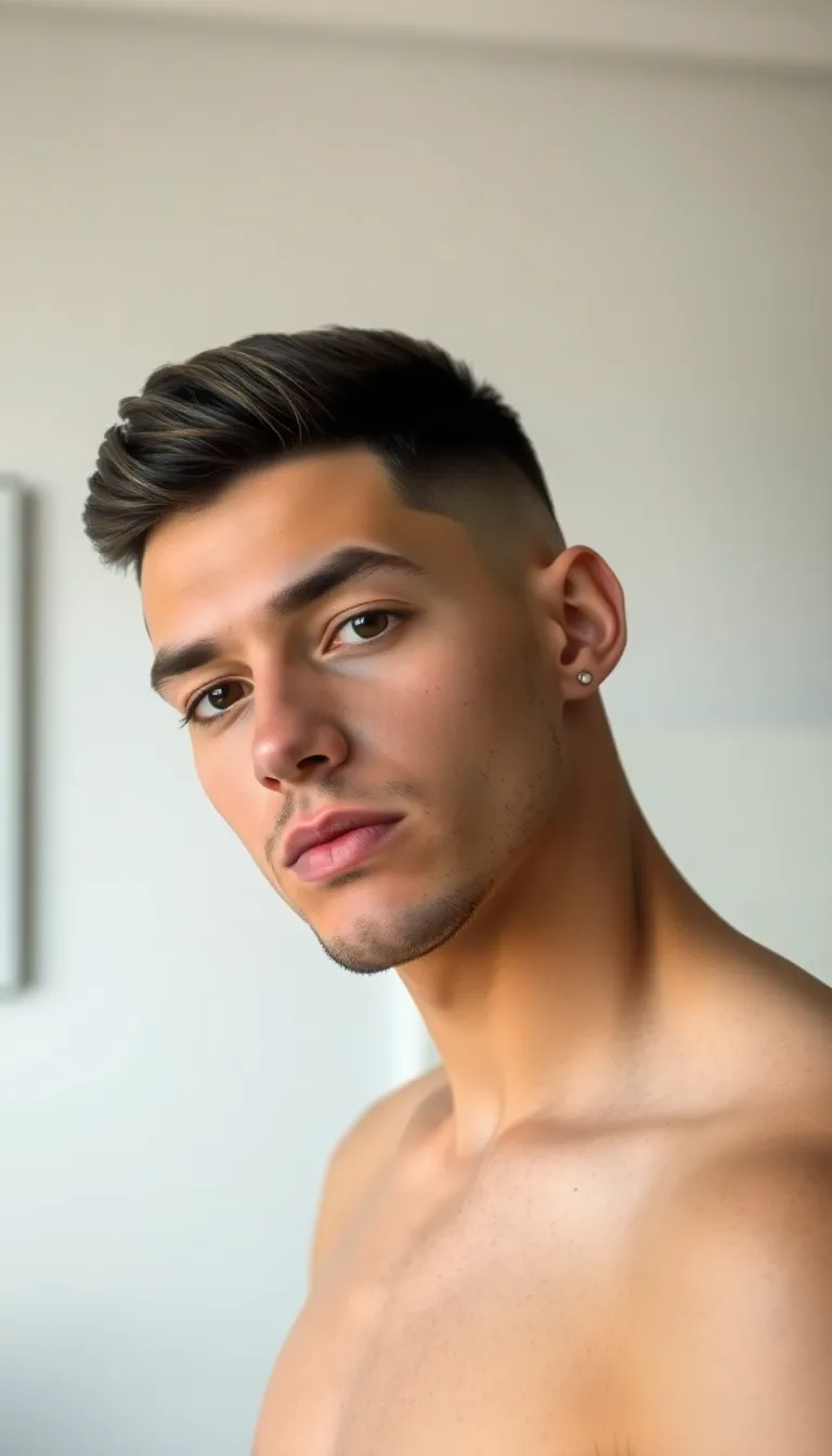 French Crop High Fade for Oval Face Shapes
