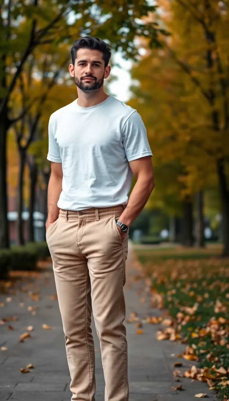 Classic Casual Look with a White Tee