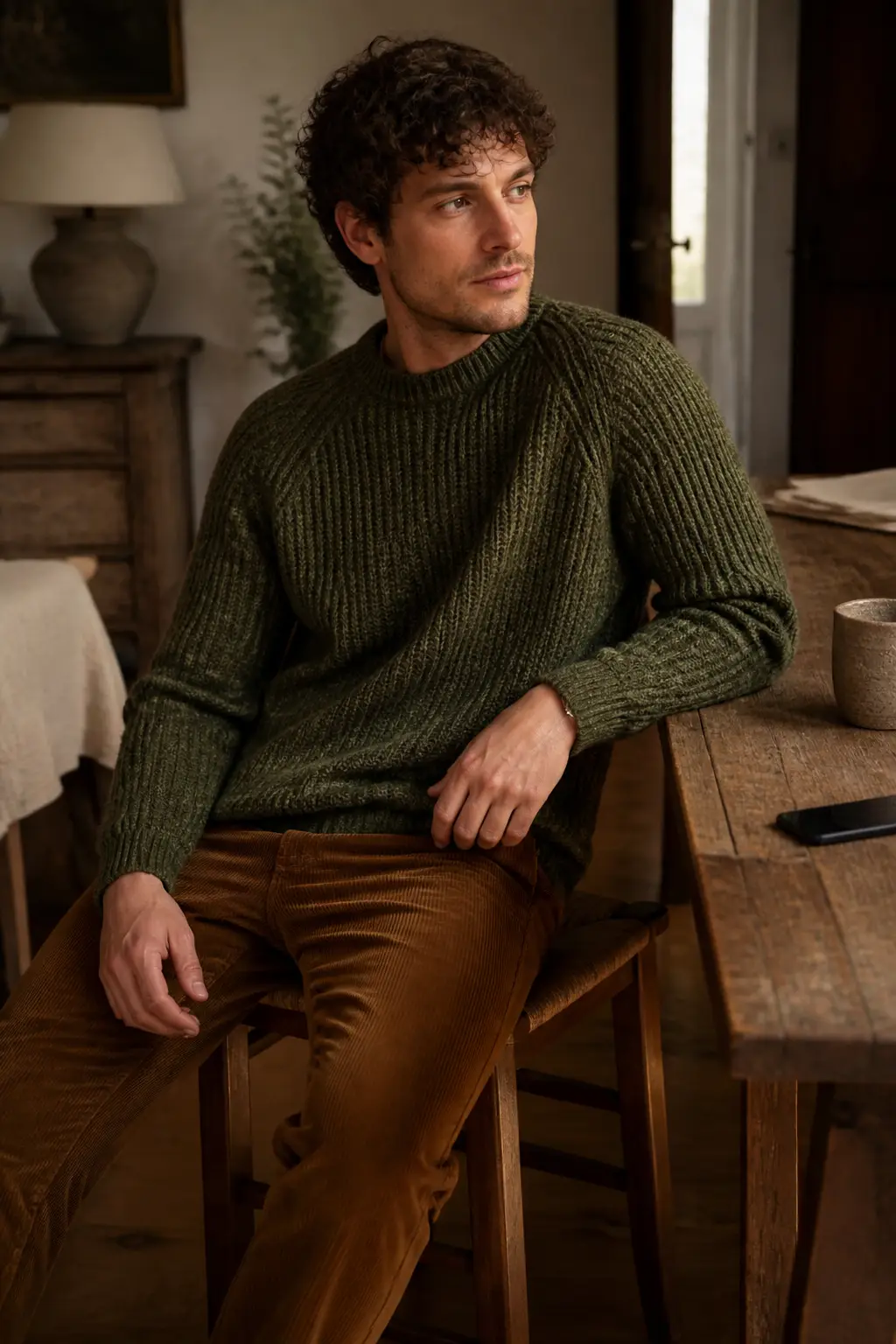 Combining with Earth-tone Sweaters